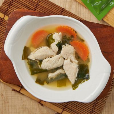 Miso Soup with Tender Chicken